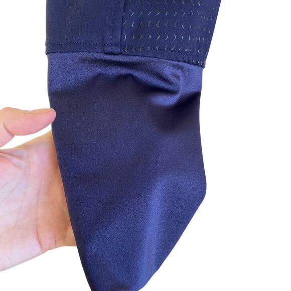 HR FARM Women’s Sz 28 Full Seat Silicone Grip Breeches Horse Riding Pants Navy - Picture 10 of 16